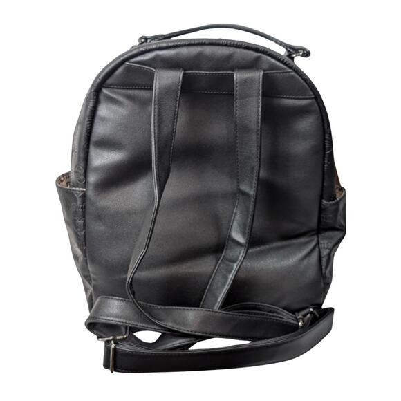 Juicy Couture Liquorice Upgrade U Full Size Faux Leather Black Mini Backpack NWT main image 5